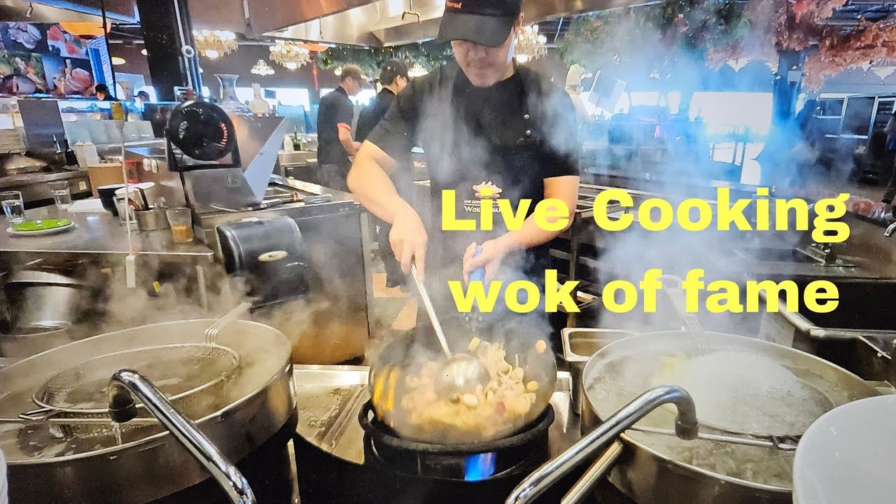 Wok of Fame buffet restaurant LIVE COOKING