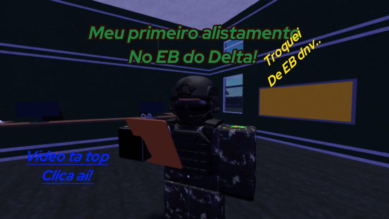Meu PRIMEIRO alistamento no EB do DELTA #exercitobrasileiro #fyp #fypシ゚viral #roblox #jogos 
