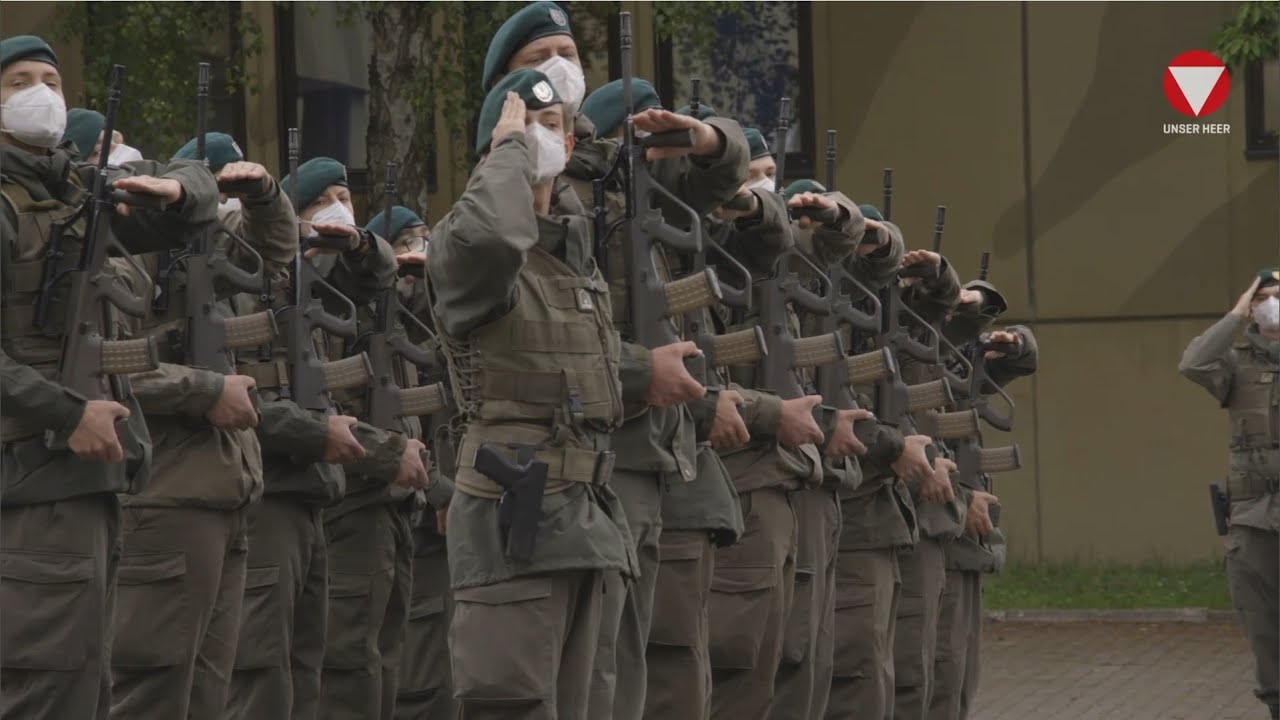 Angelobung des ET Mai 2021 beim Jägerbataillon 12 in der Ostarrichi-Kaserne