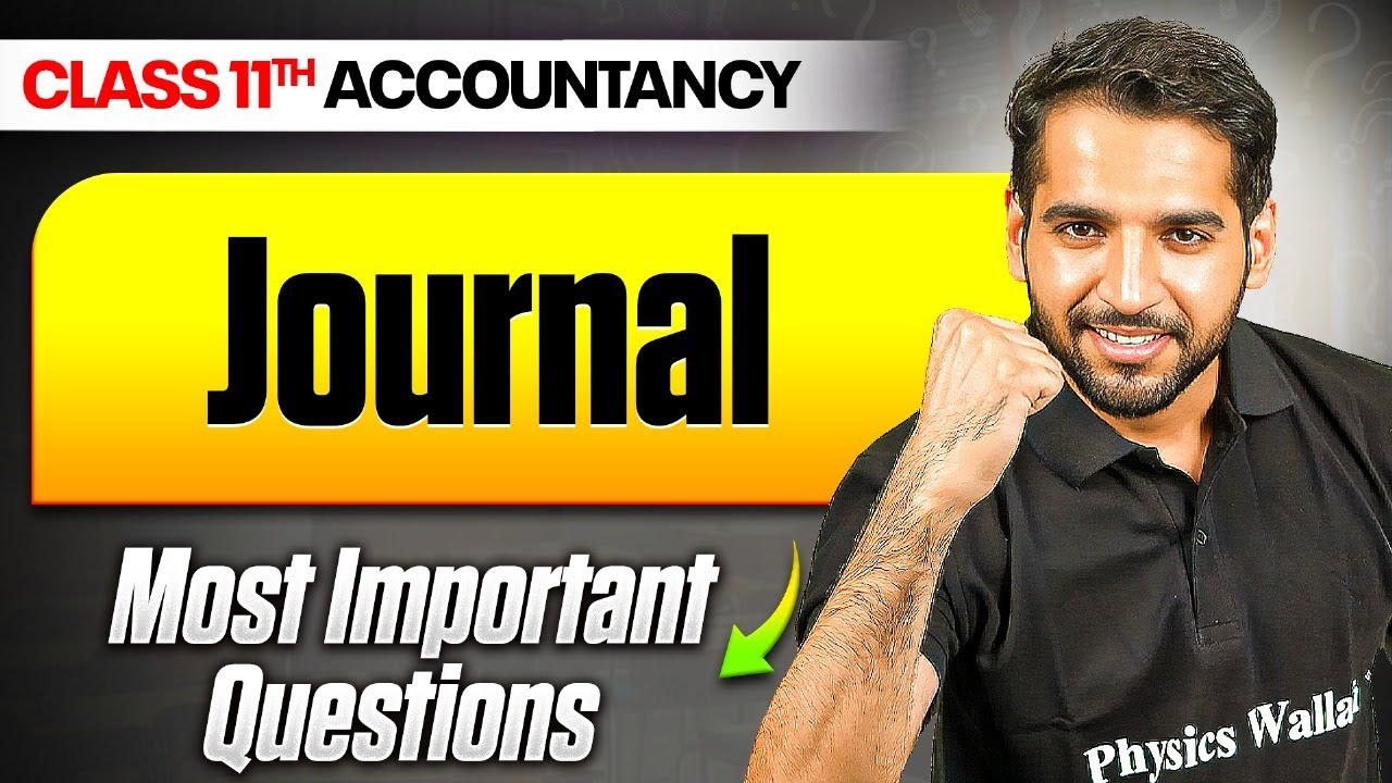 Journal Class 11 | Most Important Questions✅ | Class 11th Accountancy📕