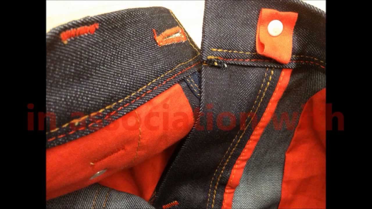 Making of blue-jeans RAW - designer jeans men's style