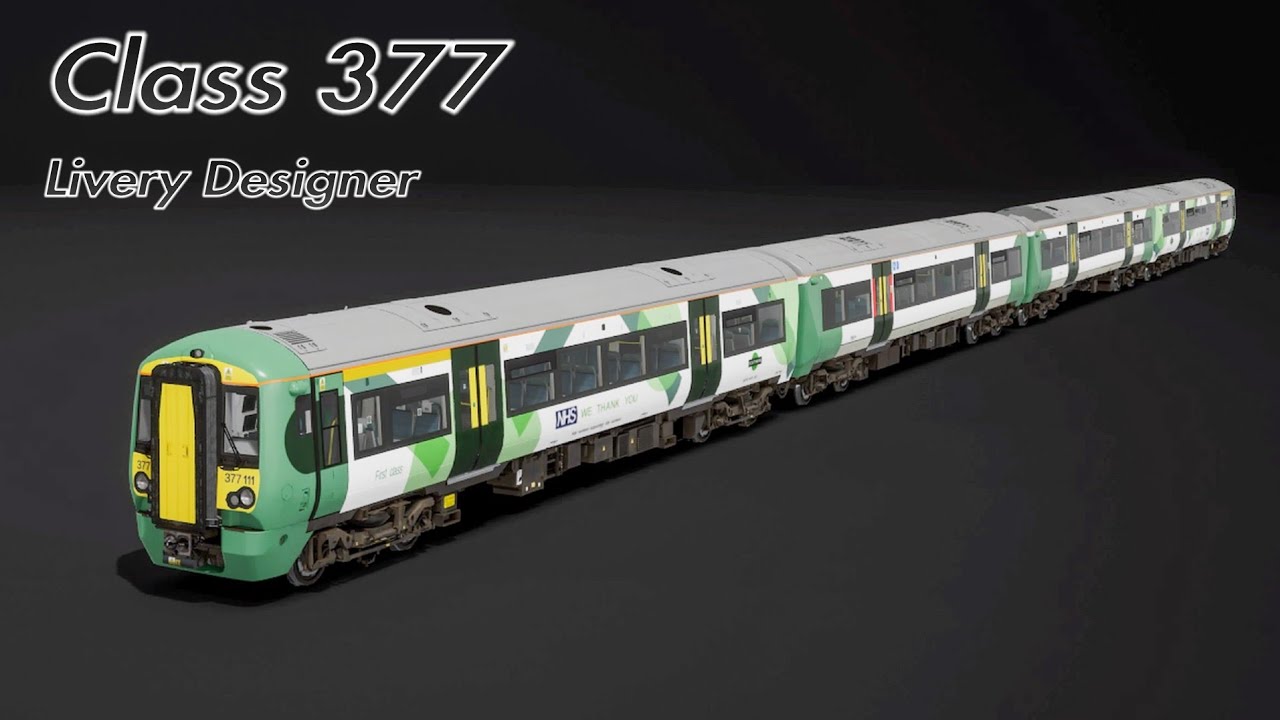 Class 377 (TSW2/ PS4) NHS "WE THANK YOU" livery on livery designer- Time Elapse