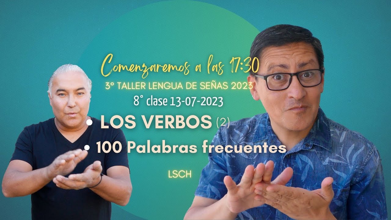 Los Verbos (Parte II) y 100 Palabras de uso frecuente en Lengua de Señas (LSCH)