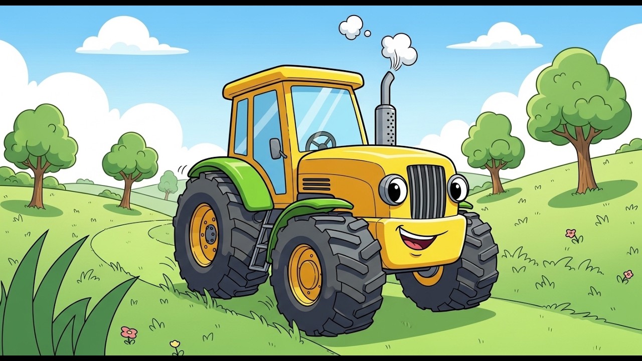 Tiny Tractor Ride | Fun Farm Song for Kids | Toddler Sing Along