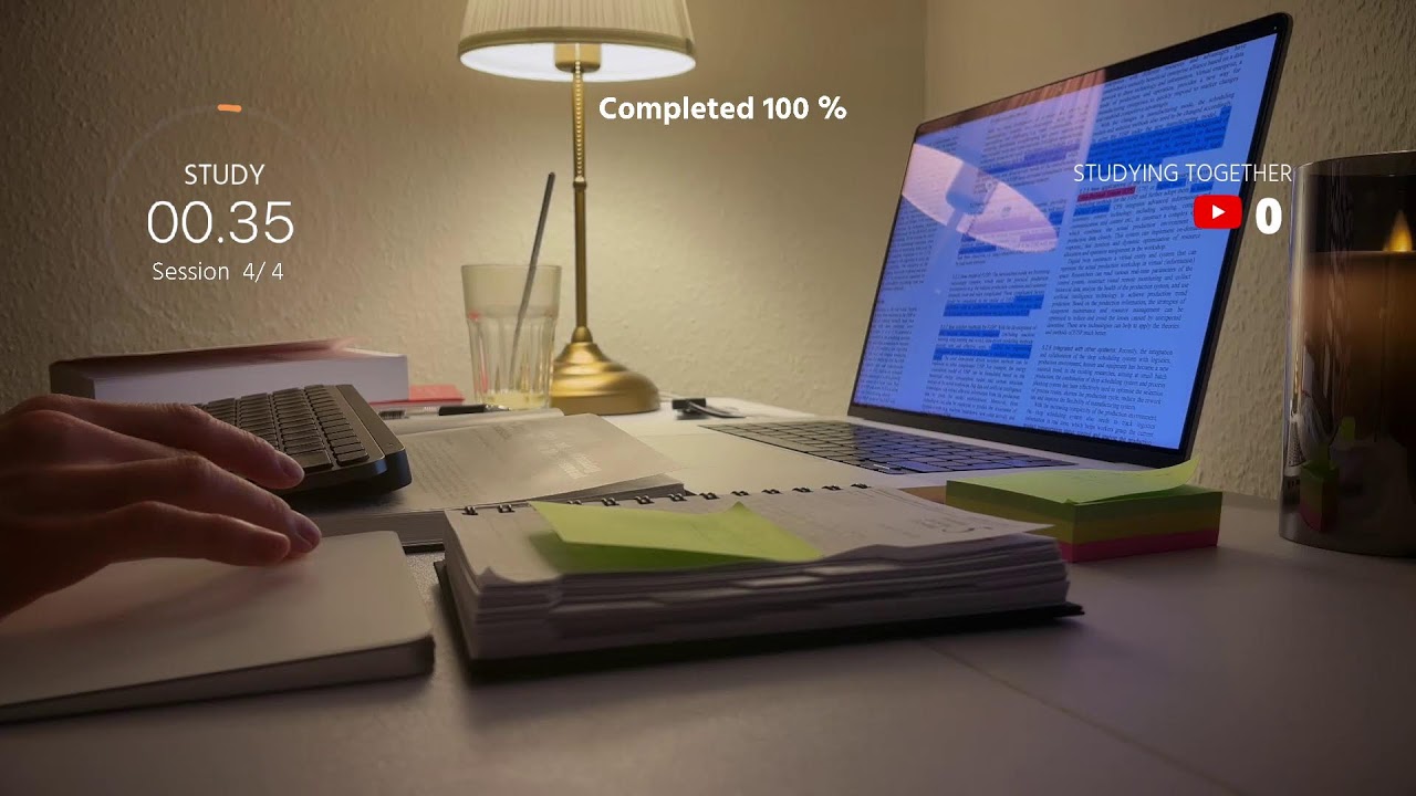 2 hour LIVE STUDY WITH ME | 25-5 POMODORO | Typing Sounds ASMR