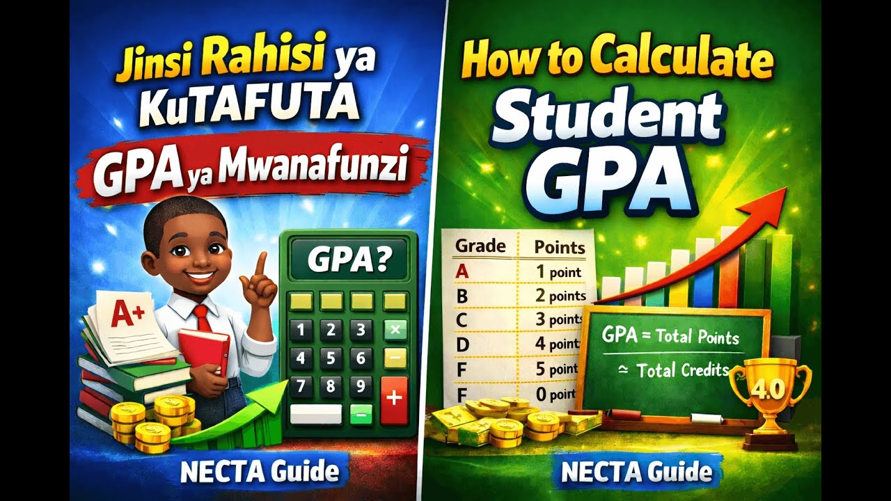 Jinsi Rahisi ya Kutafuta GPA ya Mwanafunzi | How to Calculate Student GPA