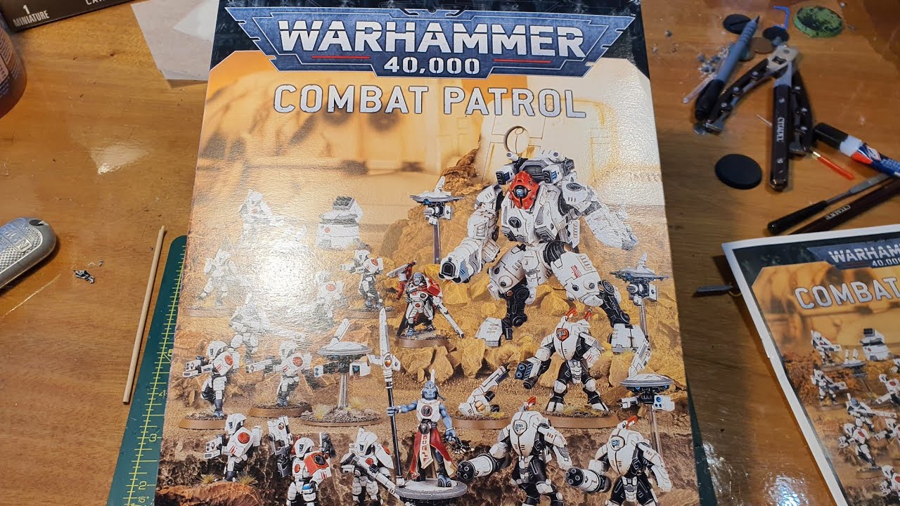 Unboxing New Warhammer 40k T'au Empire Combat Patrol boxed set (tau)