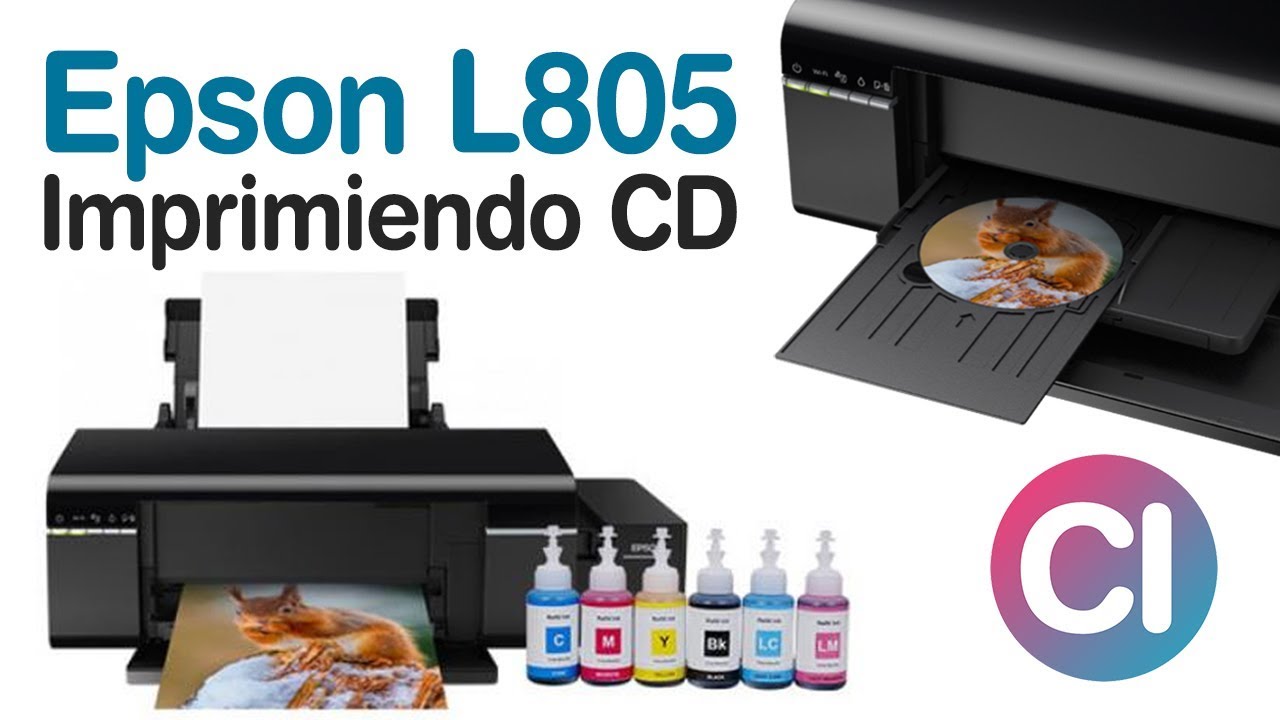 Impresora Epson L805 Imprimiendo CD / DVD - L805 Sistema Continuo