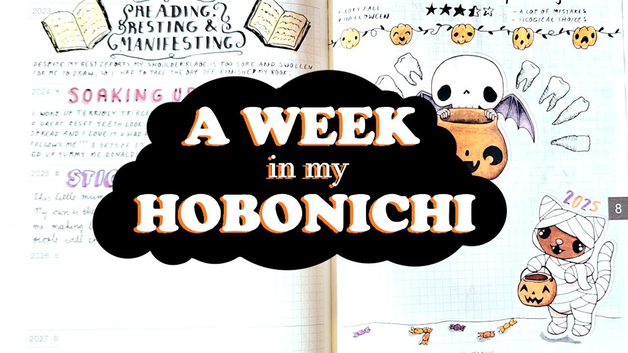 A week in my Hobonichi 5 year journal