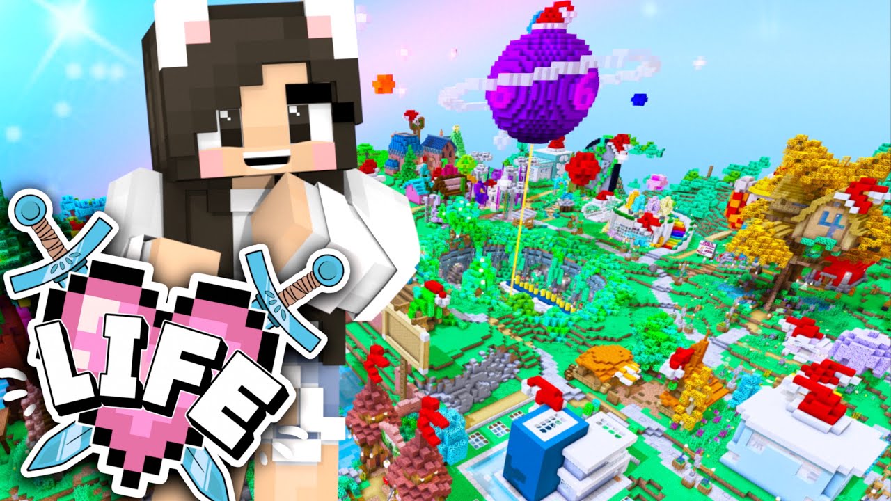 💙ПРИНГ Спаун + Украшение моего дома! Minecraft X Жизнь, Эпизод 32