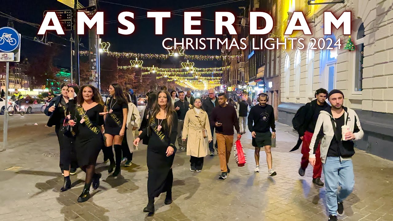 [4K] Amsterdam BEST Christmas Lights 2024 | Wonderful Christmas Season EVER in Amsterdam🎄❤️