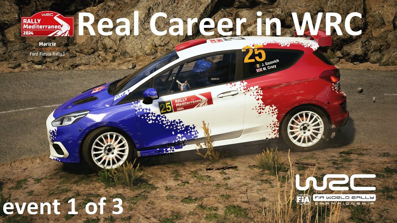 EA WRC | club Real Career in WRC | ралли Средиземноморье | День 1