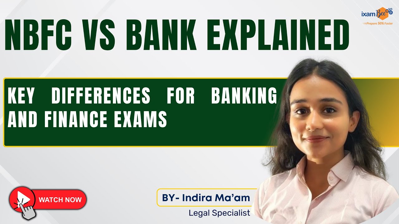 NBFC vs Bank Explained 💼 | Key Differences for Banking and Finance Exams