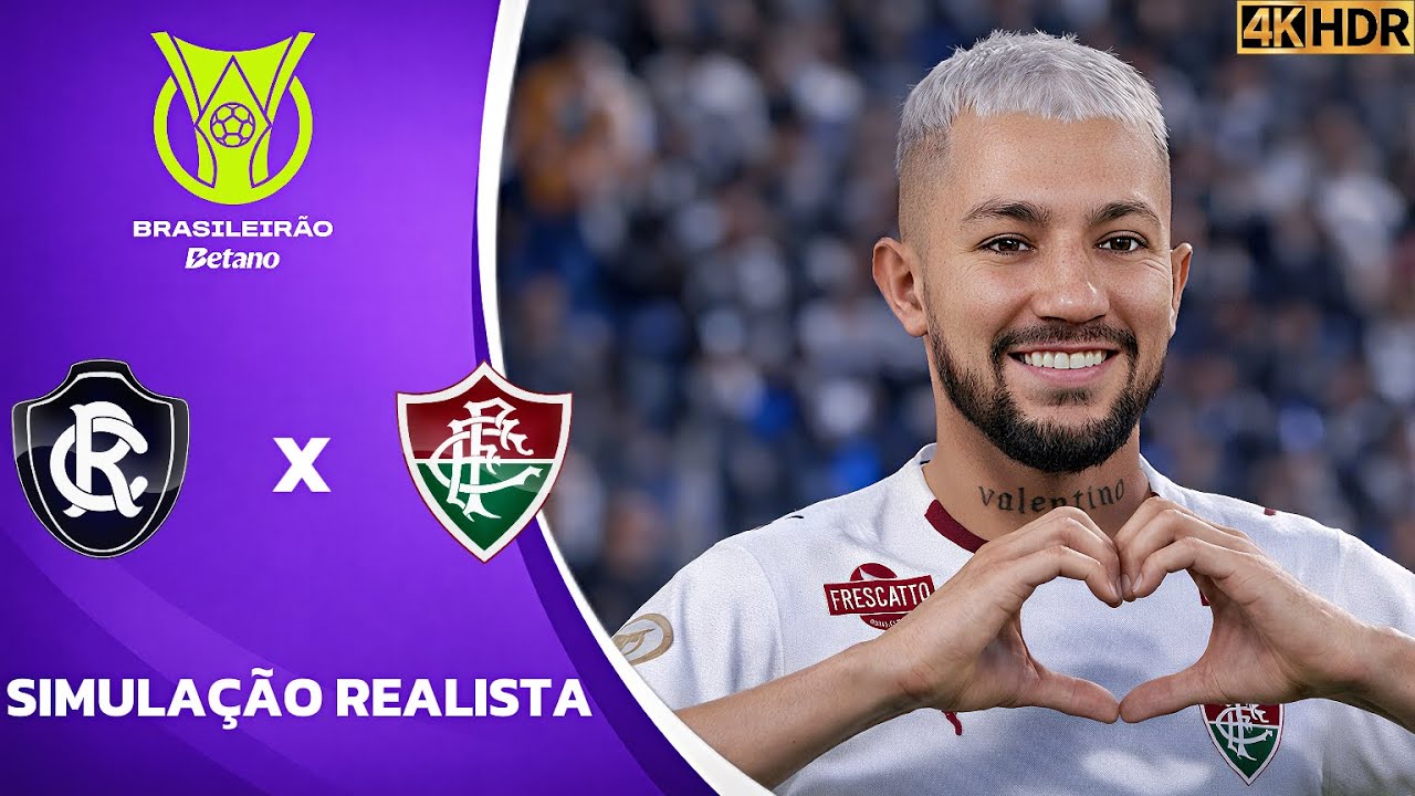 Remo vs Fluminense | Brasileirão Betano 2026 | Simulação 4K Ultra HD (60FPS) Pes 2021 Gogosz Patch.