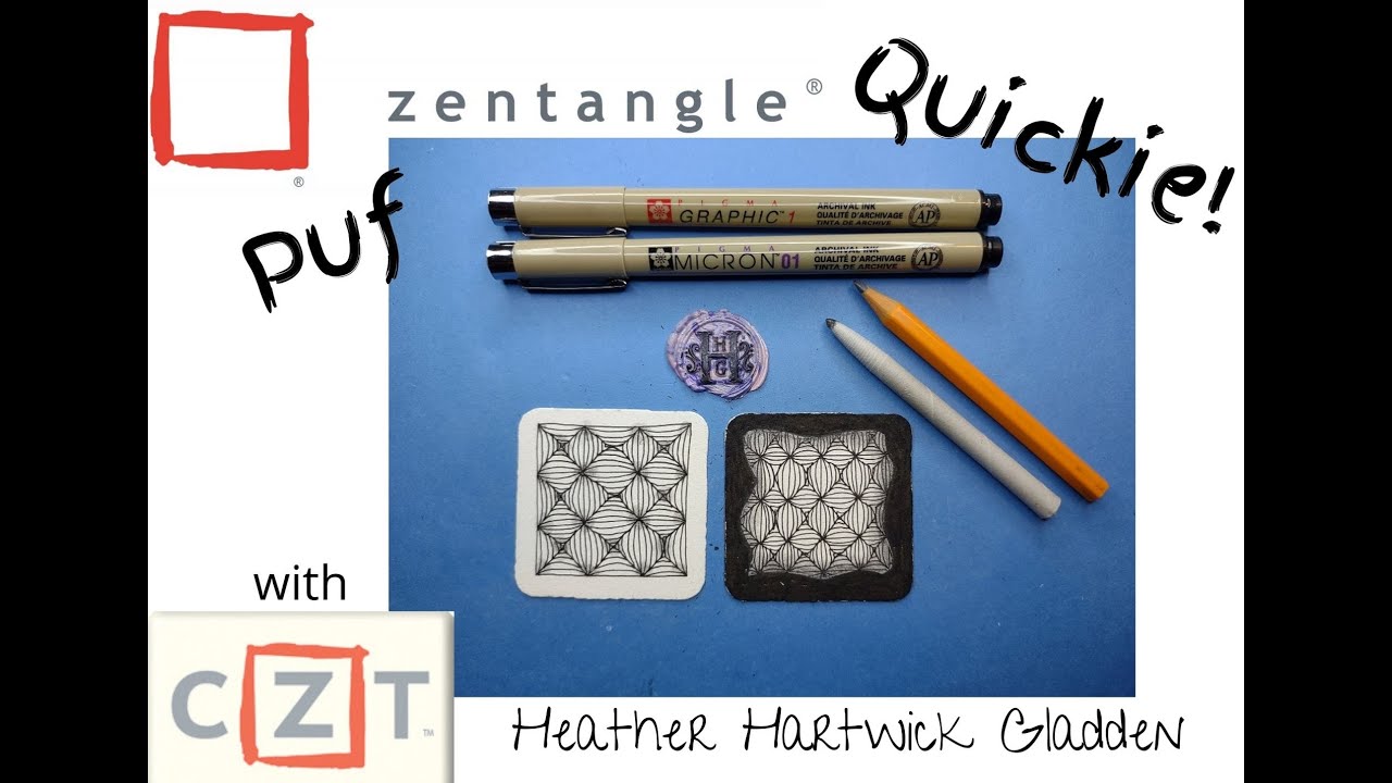 Zentangle® Quickie: Puff