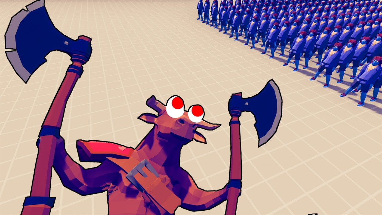 CRAZY MINOTAUR vs HORDE EASY UNITS - Totally Accurate Battle Simulator | TABS