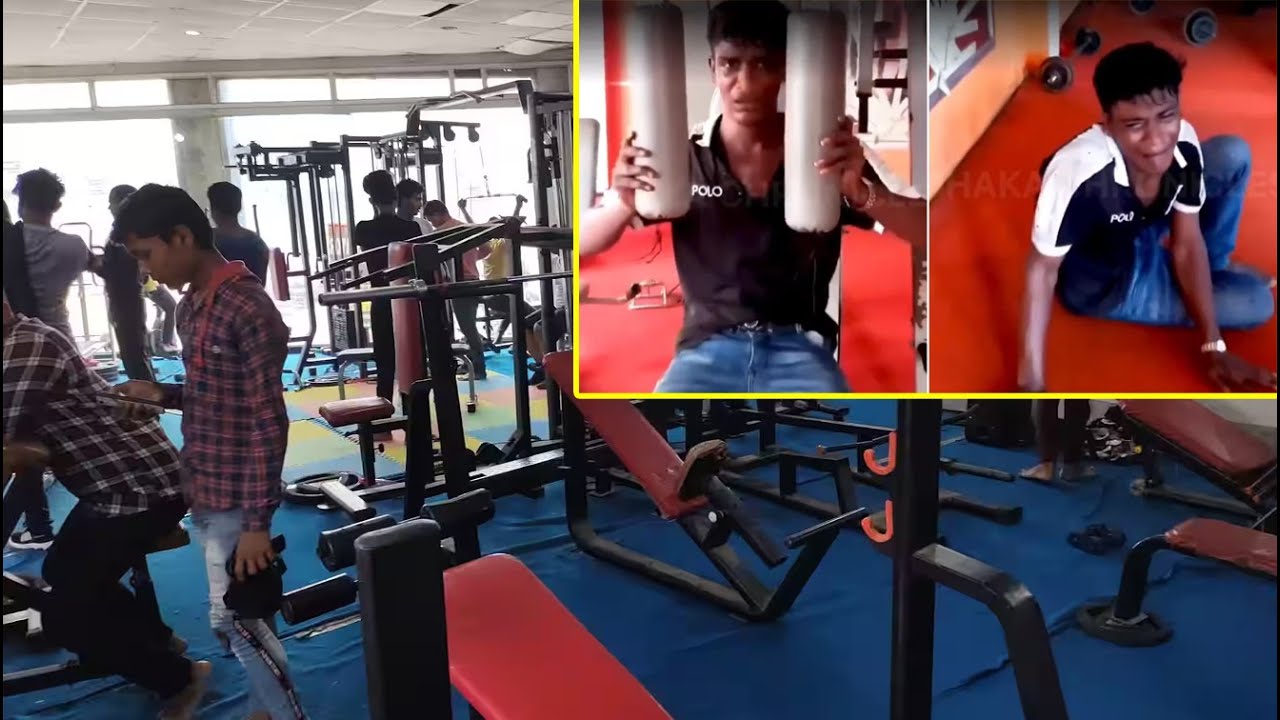 They made the thief exercise in the gym without attacking him, beating him, or calling the police!