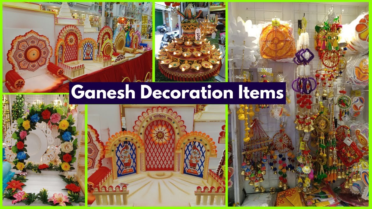 Decoration Items Shop In Hyderabad | Artificial Flowers | Ganesh Decoration Items & మండపం
