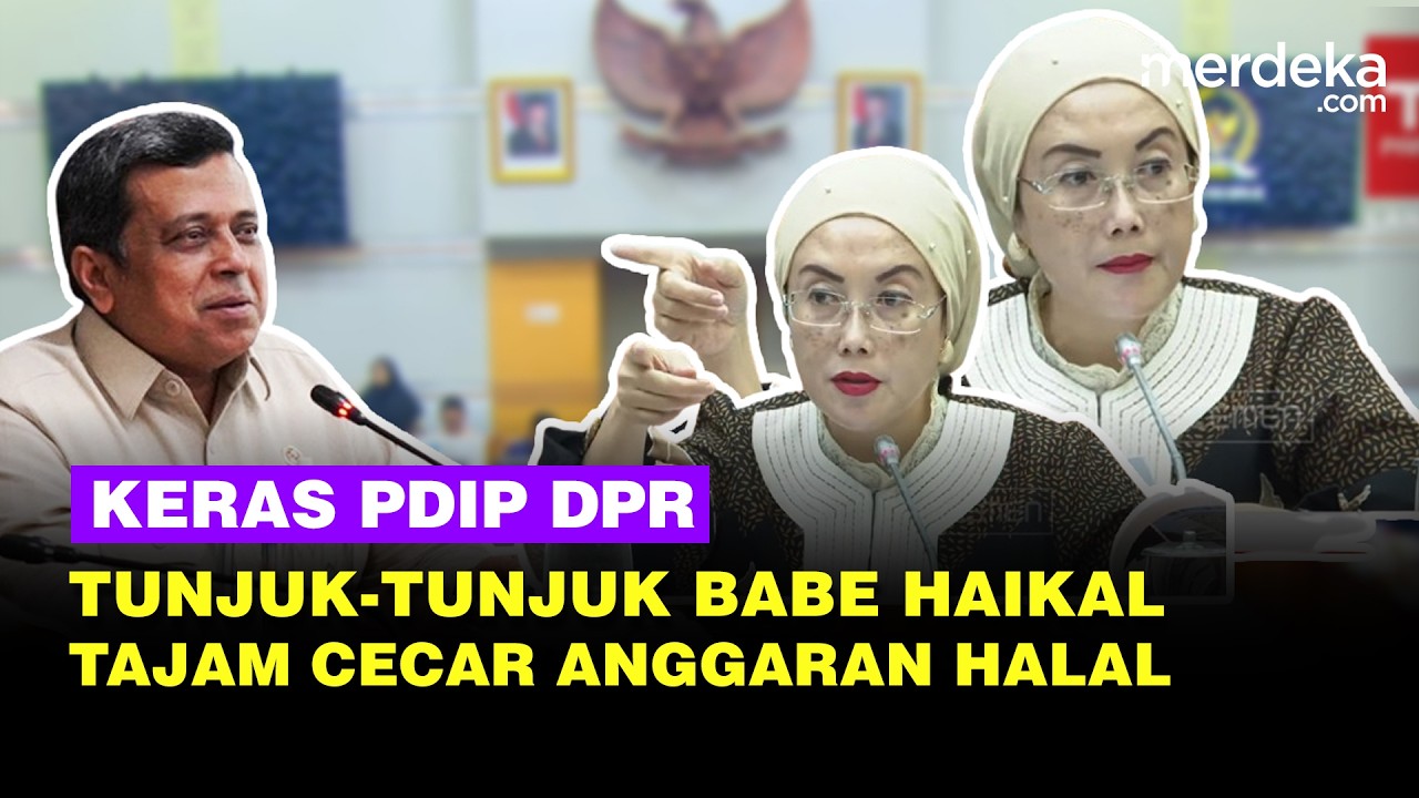 PDIP DPR Keras Tunjuk-Tunjuk Babe Haikal, Tajam Cecar Masalah Anggaran Sertifikasi Halal