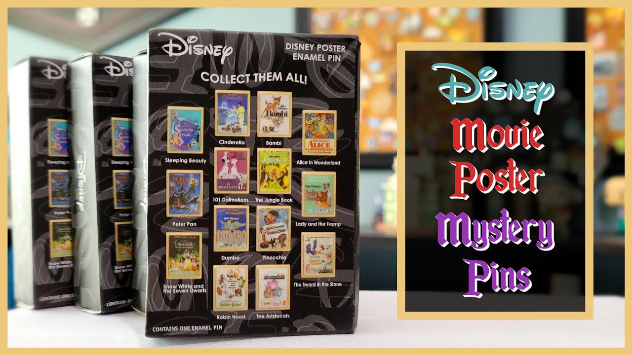 Disney Pin Unboxing | Disney Movie Poster Mystery Pins | Pink a la Mode Exclusive