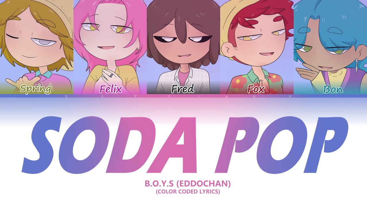 [AI COVER] B.O.Y.S - 'SODA POP' by SAJA BOYS (Color Coded Lyrics) FNAFHS
