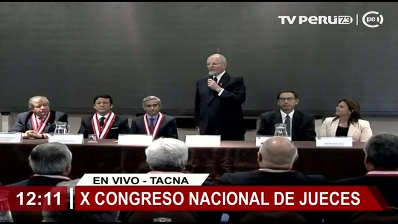 Presidente Kuczynski participó en X Congreso Nacional de Jueces en Tacna