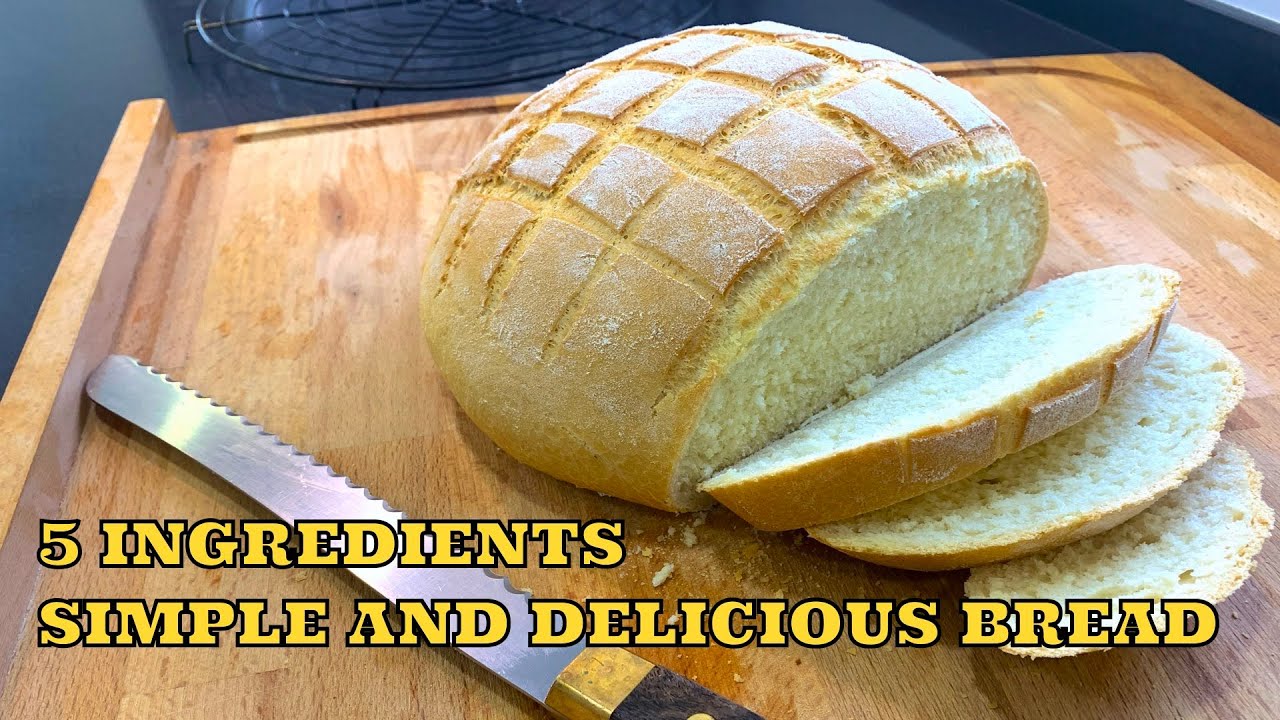 5 INGREDIENTS SIMPLE BREAD | BEGINNER BREAD RECIPE