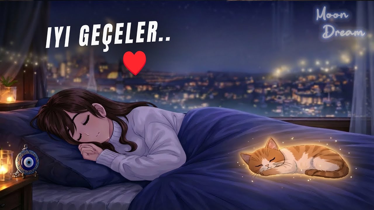 İstanbul’da Karlı Gece ❄️ | Sleep Music with Soft Piano & Rain
