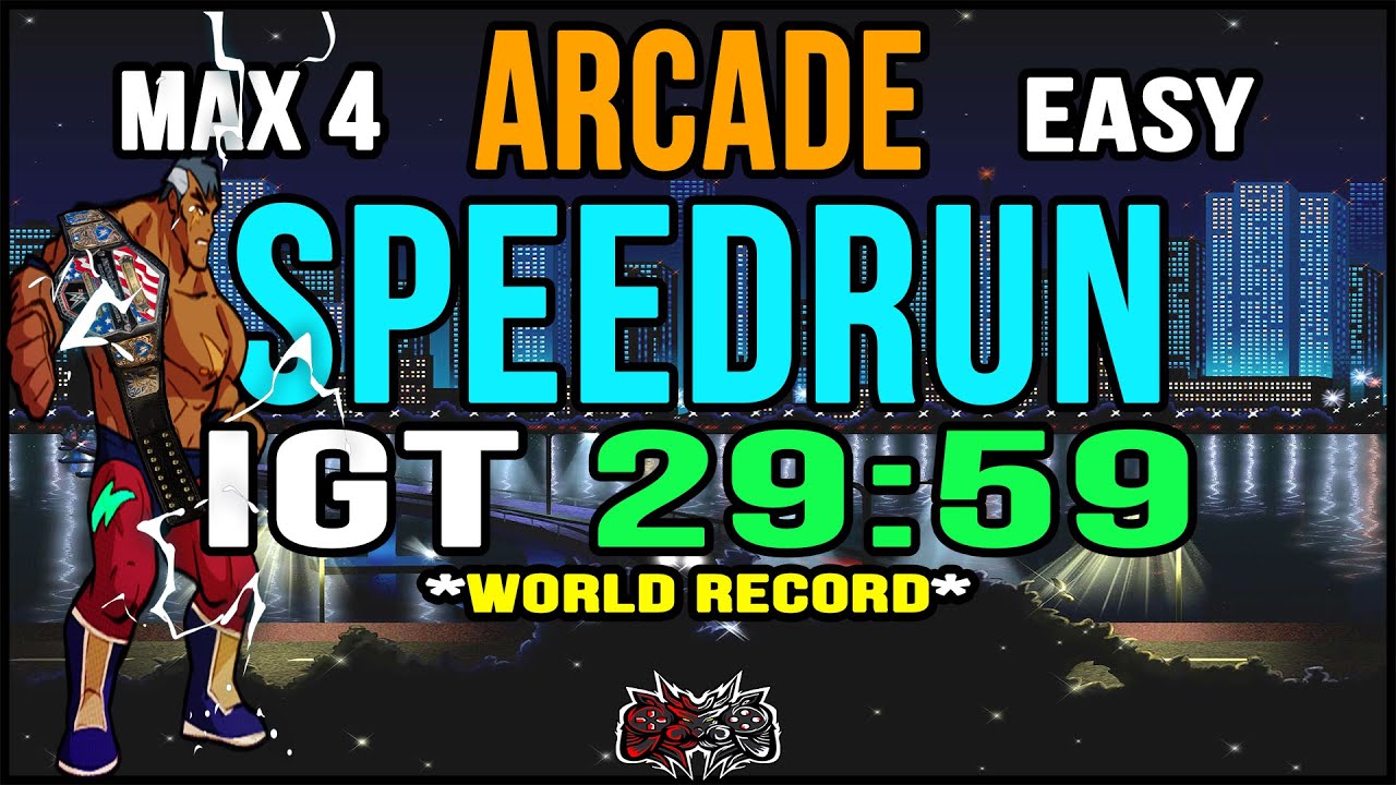 STREETS OF RAGE 4 - MAX 4 - EASY - WORLD RECORD SPEEDRUN - IGT 