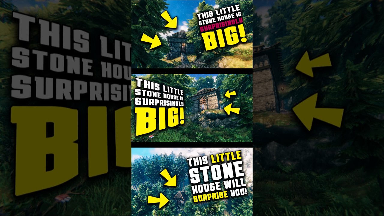 Hidden Features & Design - Valheim Stone House That Surprises Everyone!