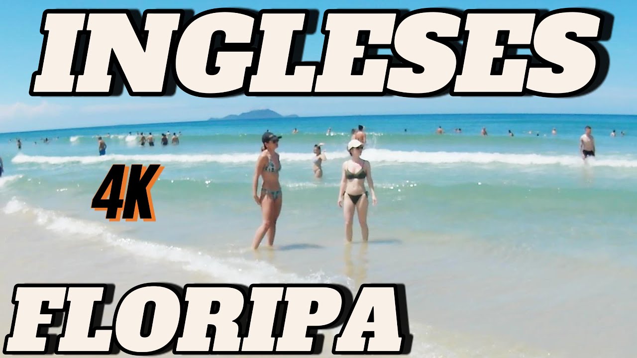 4K  TRÂNSITO PESADO e PRAIA LOTADA! Na Praia dos Ingleses em FLORIPA. #praia #beach #floripa