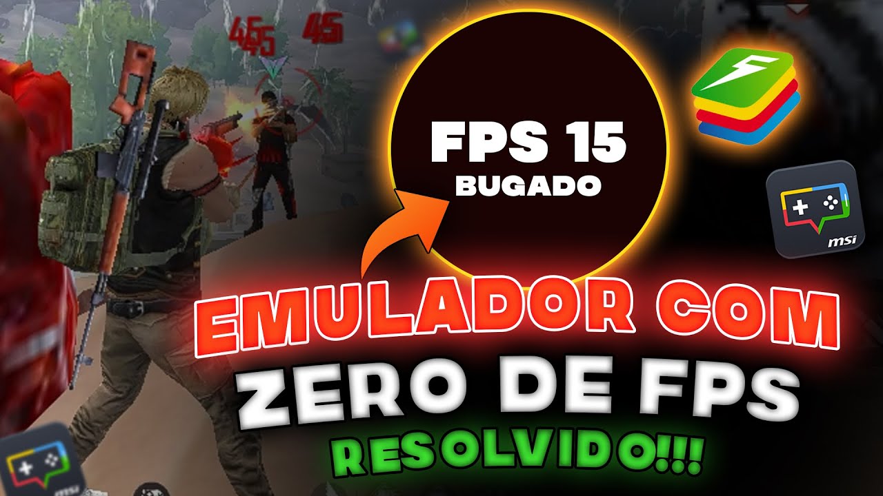 FREE FIRE COM FPS BUGADO  - EMULADOR 0 DE FPS