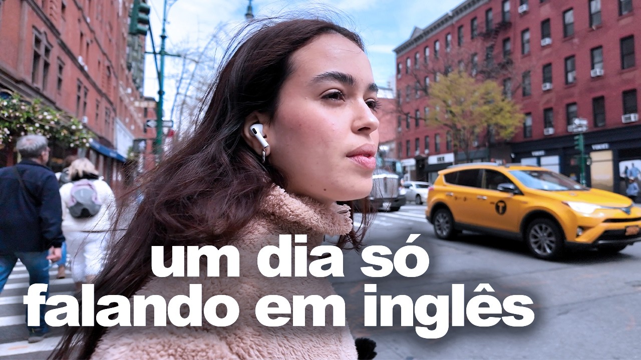 um dia de conversação real em inglês pelas ruas de nova york