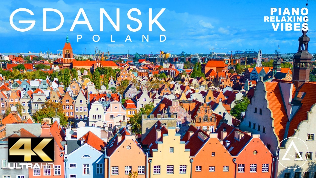 GDANSK - POLAND IN 4K DRONE FOOTAGE (ULTRA HD) - EUROPEAN CITY LANDSCAPES UHD