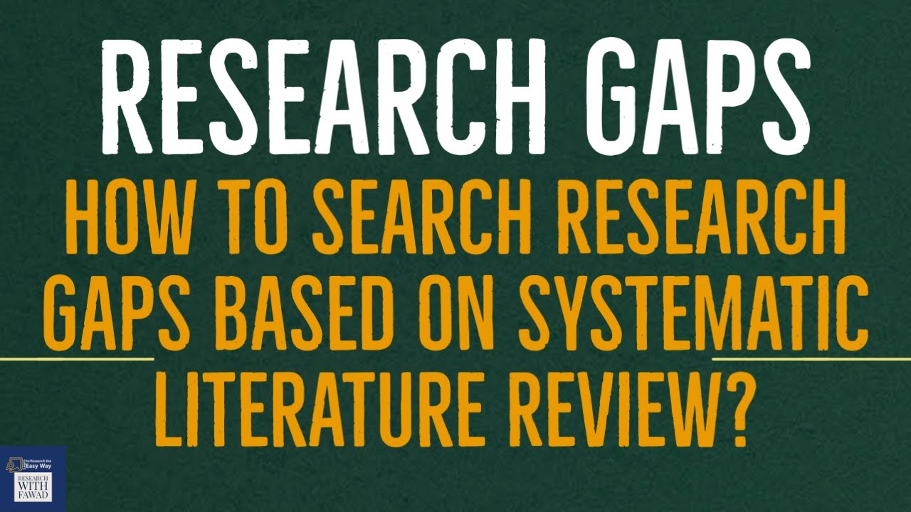 How to find research gaps in existing #research using systematic literature review