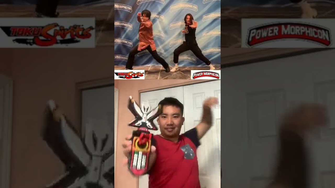 Power Morphicon 2022 Gokaiger Henshin Gokai Red and Megaforce Morphing Red Ranger (My Fan-Morph)