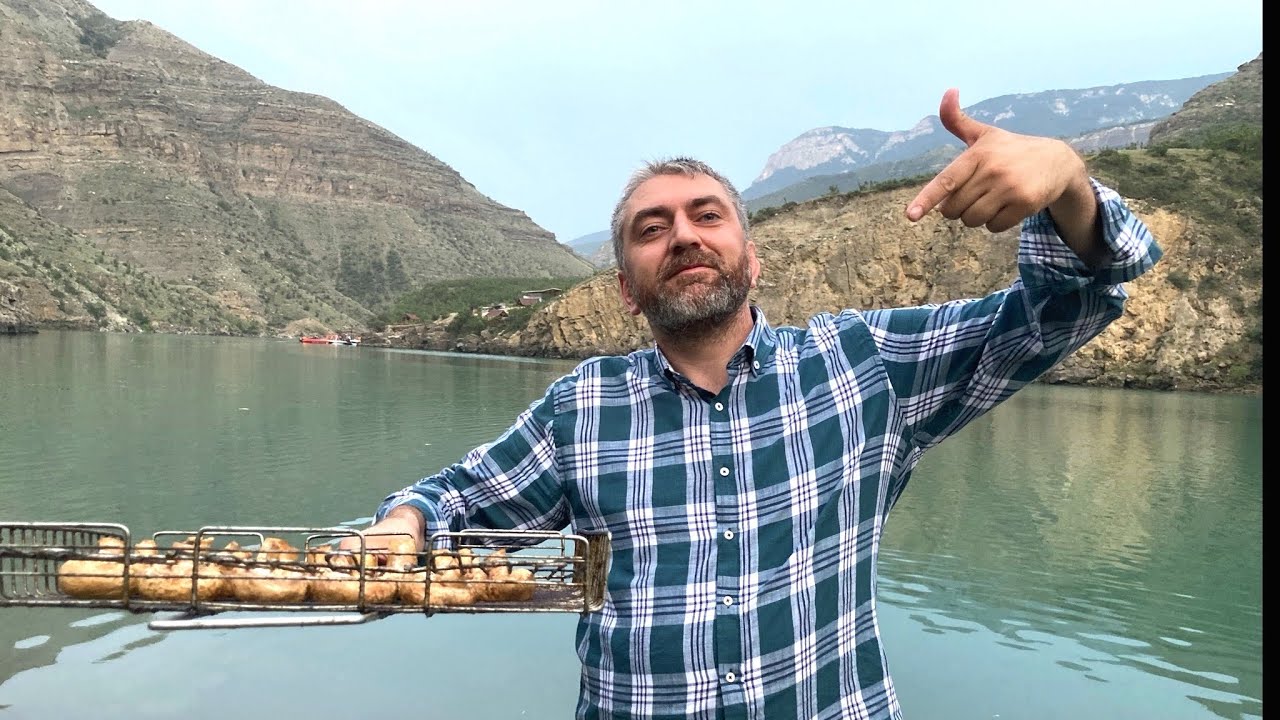 Отдых на сулакском каньоне! Как приготовить шашлык из баранины и рецепт шампиньонов на мангале.