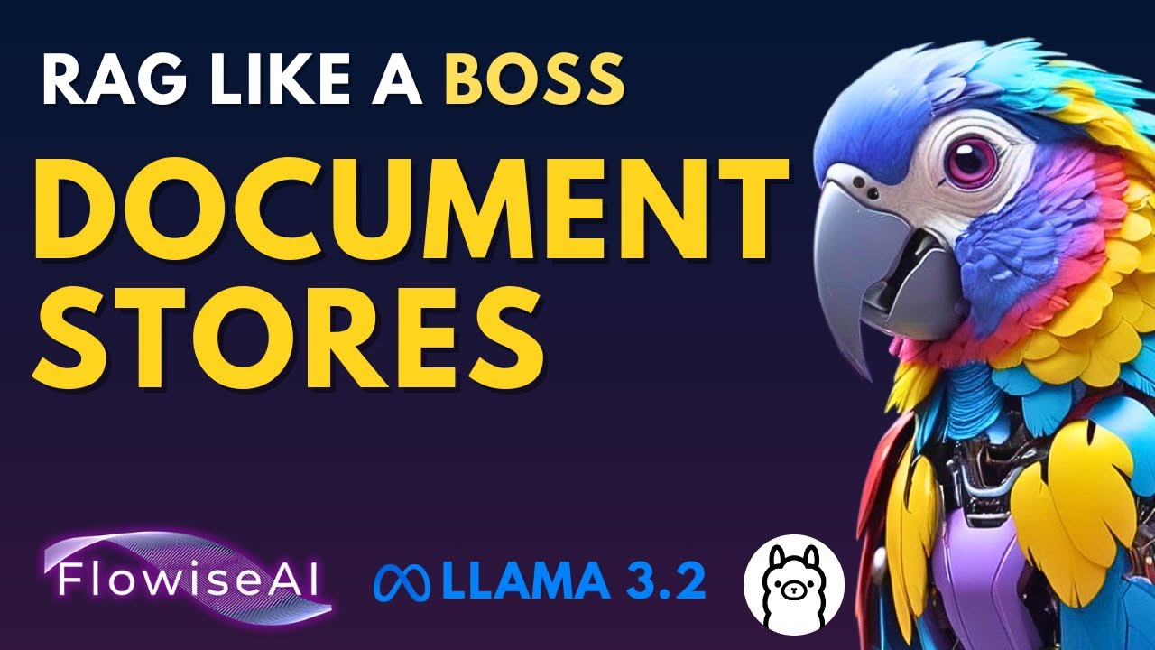 RAG Like a BOSS 🔥 Flowise Document Stores Tutorial