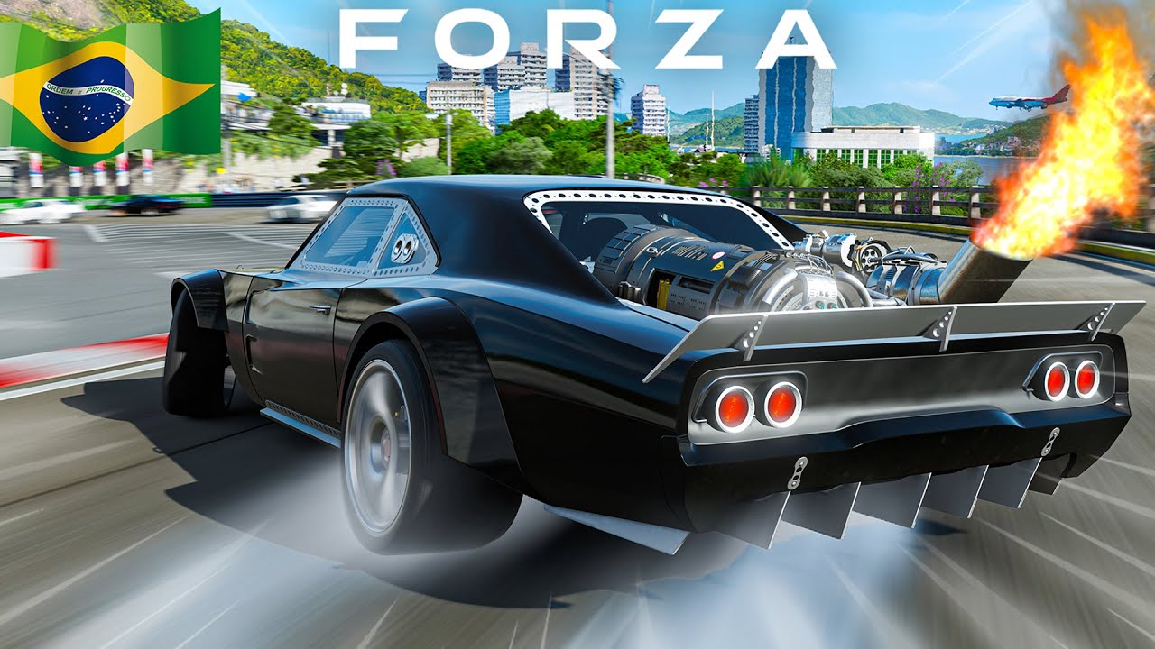 FORZA NO BRASIL! CORRENDO DE DODGE CHARGER NO RIO DE JANEIRO! (FORZA MOTORSPORT 7)