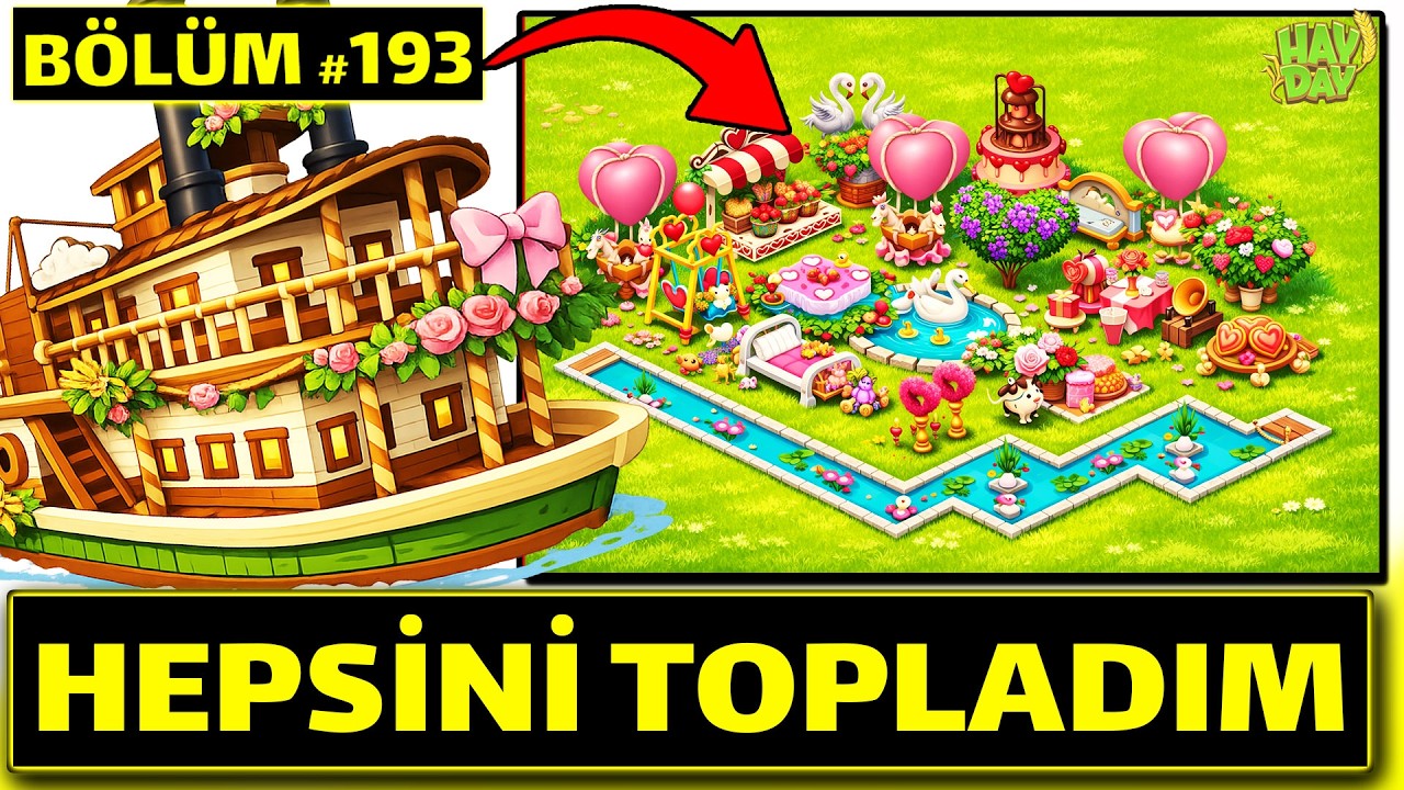 Hay Day’de TÜM DEKORLARI Gösteriyorum! 😱 | Yeni Tekne Etkinliği Ödülleri
