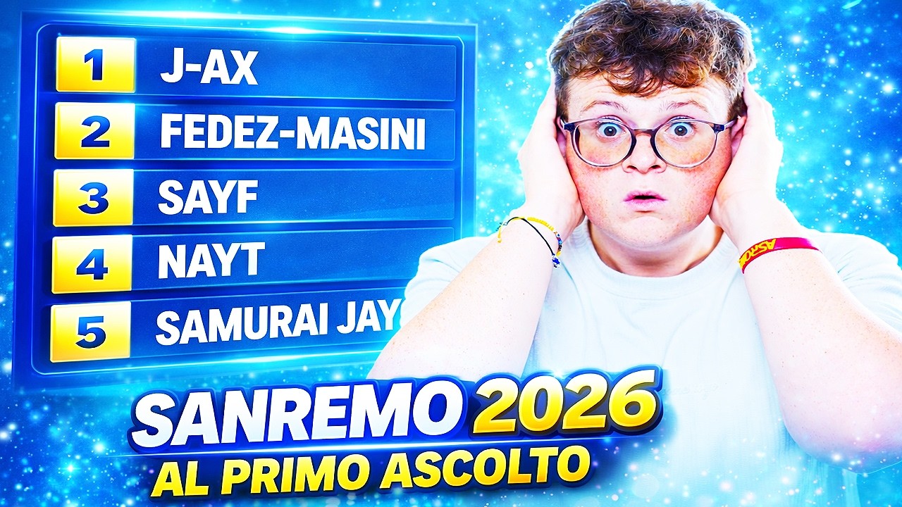 SANREMO 2026, SERATA 1: LA MIA CLASSIFICA DOPO IL PRIMO ASCOLTO!