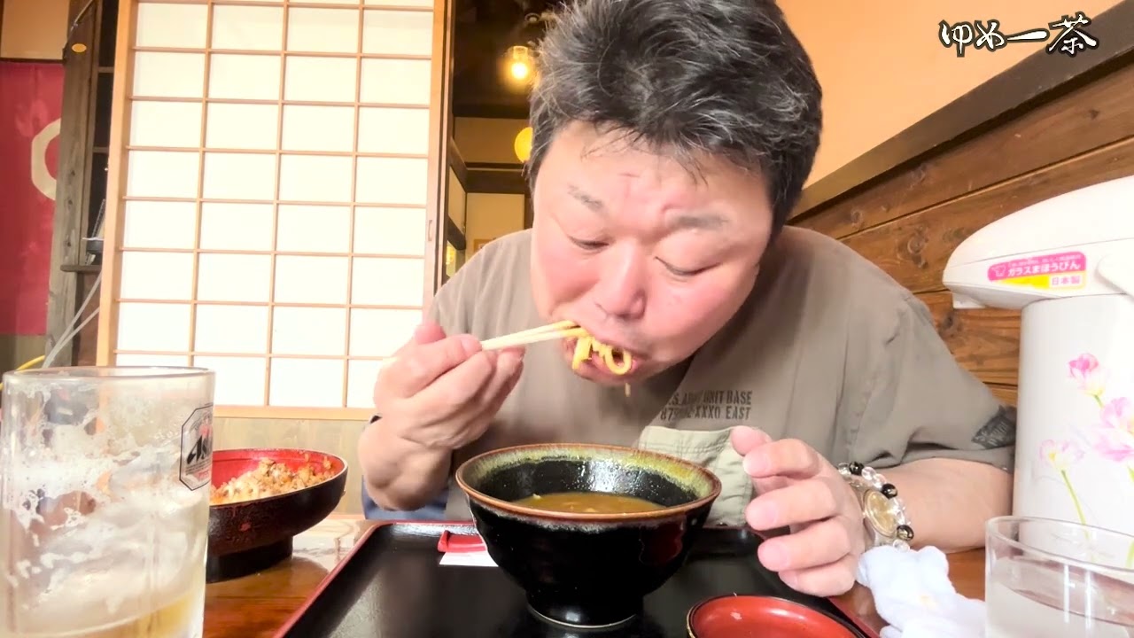 【昼食】カレー南蛮と天丼