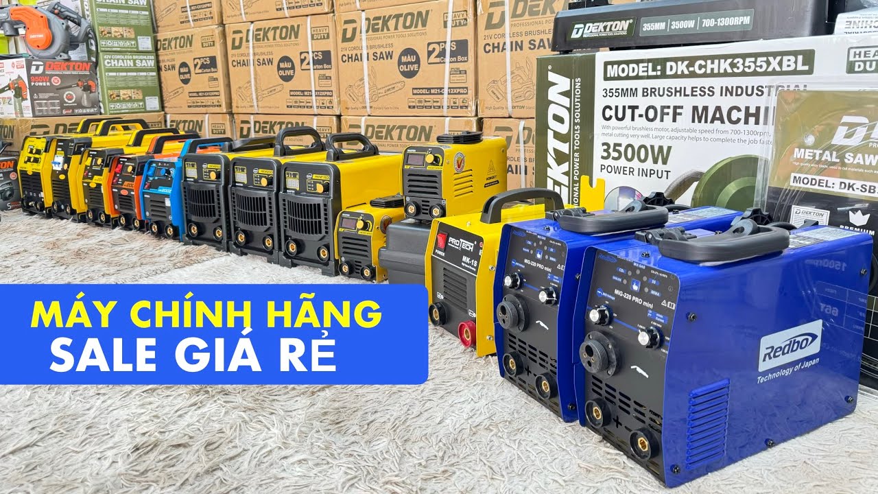 🔴TỔNG SALE MÁY HÀN MIG, MÁY TIG LẠNH, MÁY HÀN QUE, MÁY CẮT HỢP KIM TUA CHẬM CHÍNH HÃNG - GIÁ RẺ