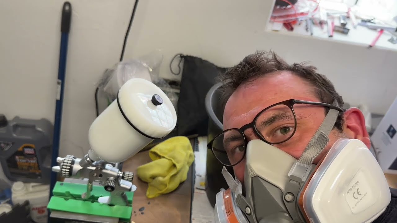 Lack Pistole reinigen nach Nutzung mit Wasserbasislack -professionelle Spray Gun Reinigungsanleitung