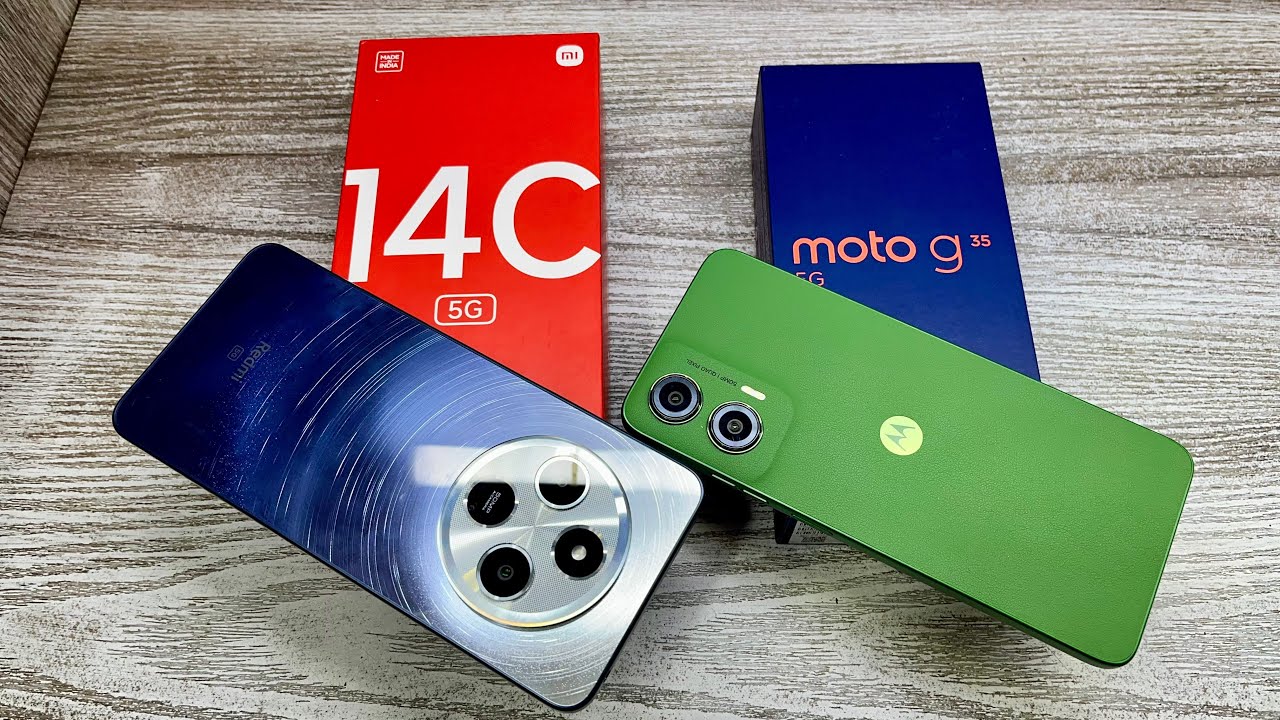 Redmi 14c 5g vs Moto G35 5g - Best Konsa ? | Gaming Processor 🎮| Best Camera 📸| Flipkart Sale 🔥