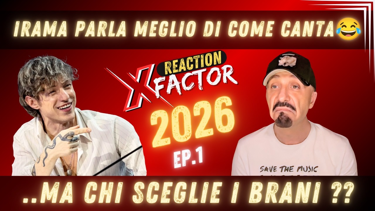XFactor 2026 - Irama parla meglio di come canta😂 Ma chi sceglie i brani??  - Luca Jurman REACTION