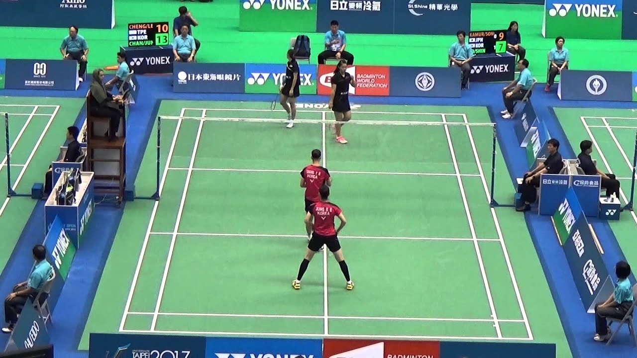 20150716TAIPEI OPEN WD程琪雅+李佳馨(台)vs Chang Ye Na 張藝娜+Jung Kyung Eun 鄭景銀(韓)1-2