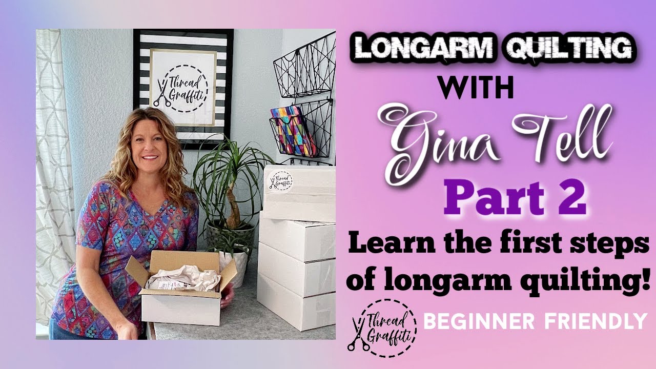 Longarm Quilting with Gina Tell - Part 2 Thread Box filled with my favorite longarm notions