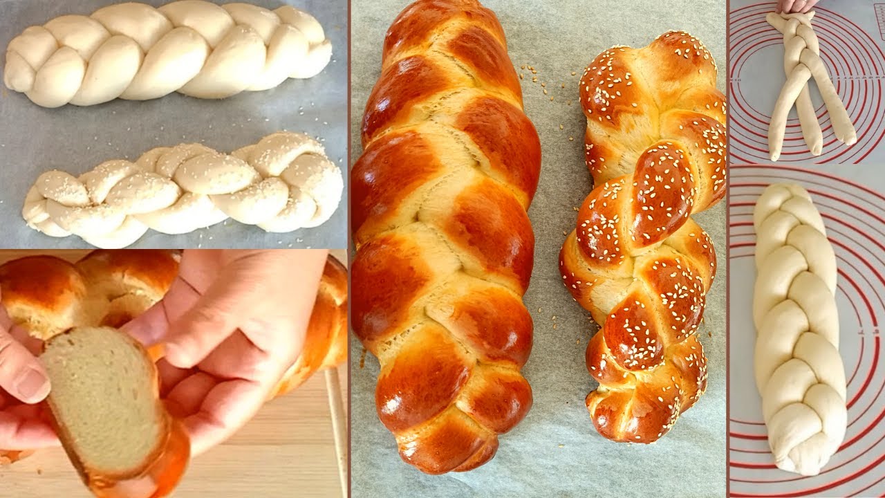 خبز الضفيرة بدون لبن ولا زبدة بس الطعم يجنن وطرى زى الإسفنج، مش هتندموا لو جربتوه😍