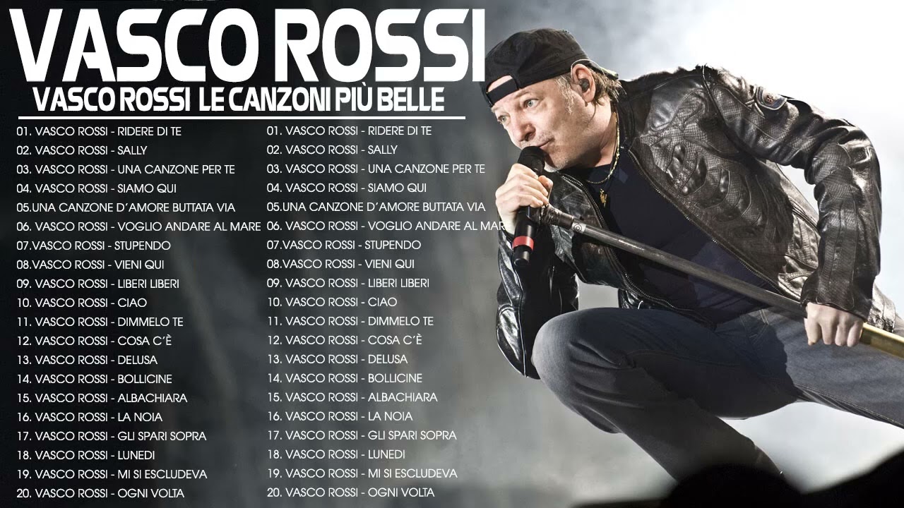 Vasco Rossi Best - Vasco Rossi Playlist - Vasco NonStop Live - Le pi&ugrave; belle canzoni di Vasco Rossi